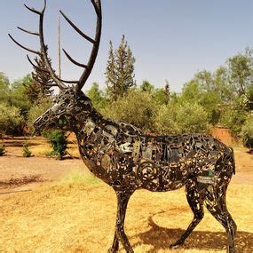 Cerf En M Tal Recycl Par Hassan Laamirat Sculpture Artsper