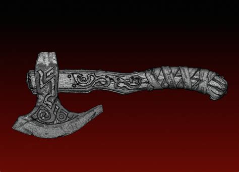 Battle Hatchet Axe - Free 3D Model by alexkovalev