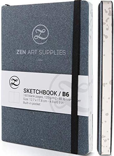 Zenart Carnet De Croquis En Cuir Pour Artistes Pages De Papier