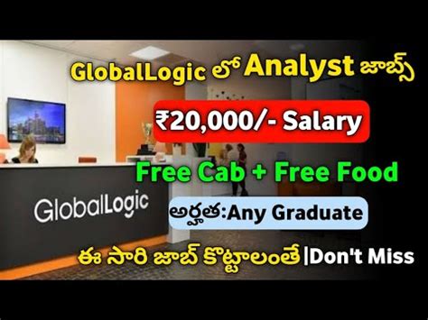 GlobalLogic Recruitment 2023 Jobs In Telugu Jobs In Hyderabad