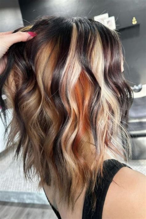 Dark Calico Hair Textured Waves With Copper To Inspire You Hair