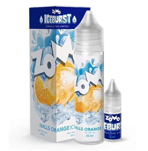 Halls Orange Ice Iceburst Zomo Ml Vape Inga