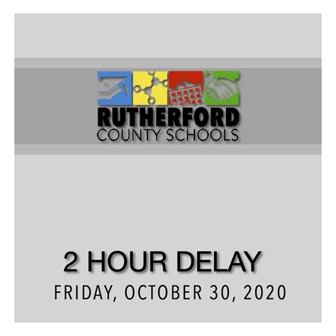 Rutherford County Schools Will Operate On A Two Hour Delay On Friday