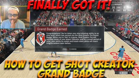 Nba K How To Get Shot Creator Pro Grand Badge Easy Thanks For