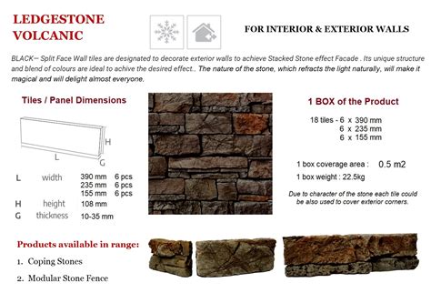 Stone For Exterior Walls Ledgestone Volcanic The Cladding Store