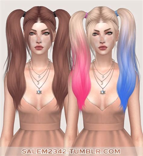 Sims Hairs Salem LeahLillith S Harley Hair Retextured 63600 Hot Sex