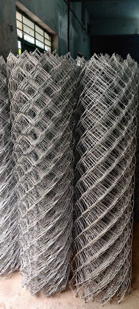 Iron Galvanized Mm Gi Chain Link Mesh Fence Height Feet At Rs