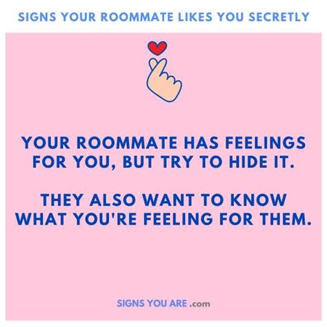 11 Signs Your Roommate Likes You Secretly • Signs You Are