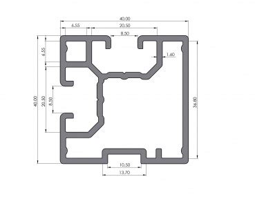 Myaluprofil Solarschiene X N Nutenstein Nutenstein