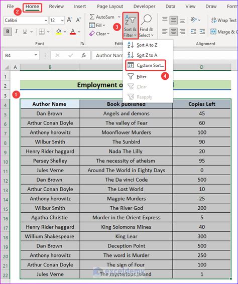 How To Sort Alphabetically With Multiple Columns In Excel 4 Easy Methods