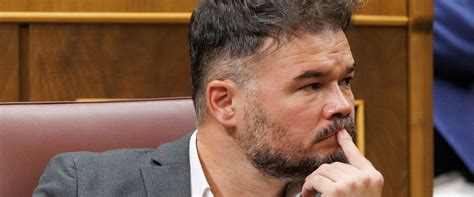 Rufián pide calma a Junts y Esquerra para lograr la investidura