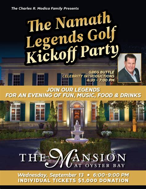 2023 Namath Legends Golf New York Joe Namath Charitable Foundation