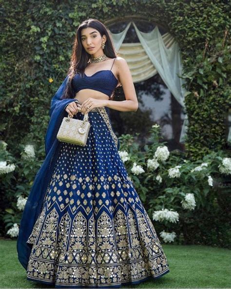 Neavy Blue Embroidery Work Real Mirror Work Lehenga Choli For Women New