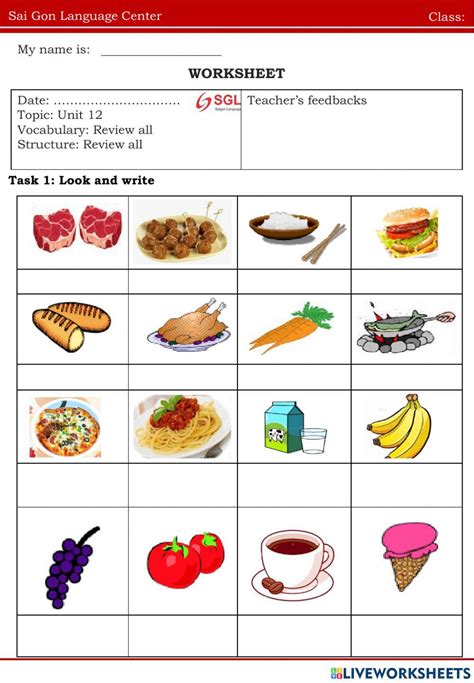 Noodles Worksheet Live Worksheets