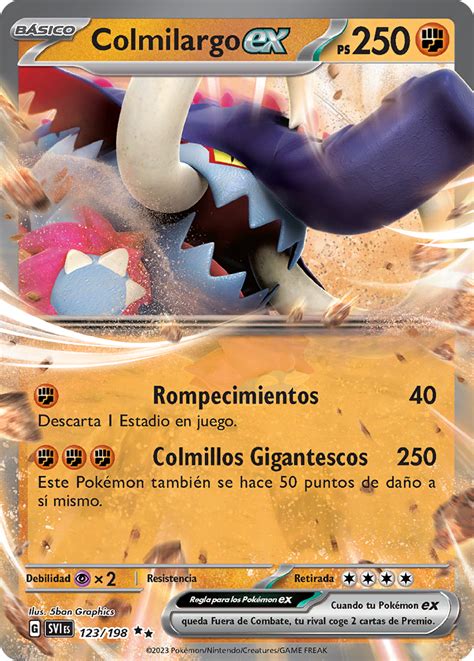 Colmilargo ex Escarlata y Púrpura TCG WikiDex la enciclopedia Pokémon