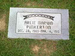 Arlie Marvin Pinkerton M Morial Find A Grave