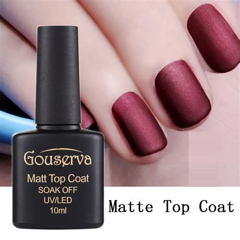 Hot Sale 10ml Matt Varnish Matte Top Coat Nail Gel Polish Nail Art ...