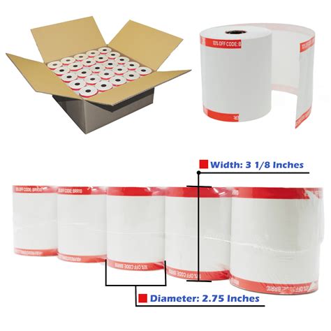 Bpa Free Thermal Receipt Paper X Rolls For Cash