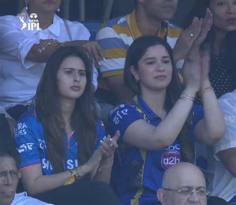 Sara Tendulkars Reaction While Cheering For Brother Arjuns Debut Match In Ipl 2023 Wins