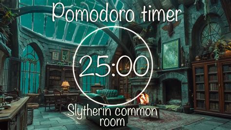 H Pomodoro Timer Slytherin Common Room Harry Potter Insp