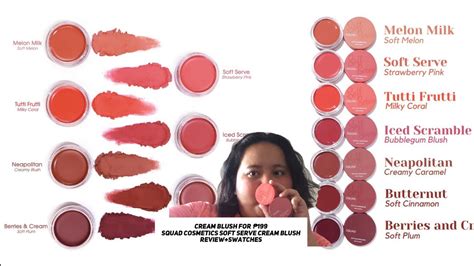 CREAM BLUSH FOR 199 Squad Cosmetics Soft Serve Cream Blush Review