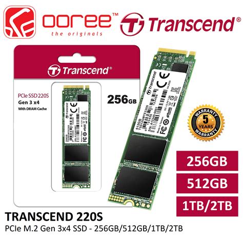 TRANSCEND MTE220S 220S PCIE M 2 SSD PCI EXPRESS GEN3 X4 3D NAND