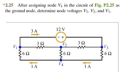 Can Someone Please Help Me Find The Node Voltages Of V1 V2 And V3 225