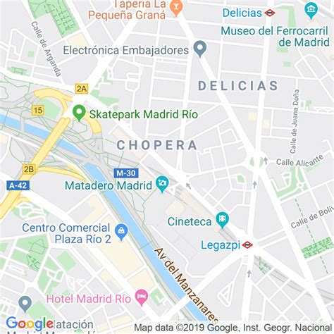 C Digo Postal Calle Chopera Paseo En Madrid Codigopostalde Es