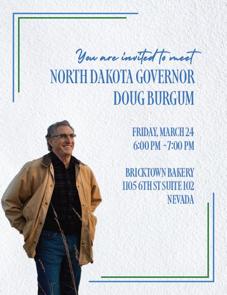 Meet And Greet With Gov Burgum Story County Gop