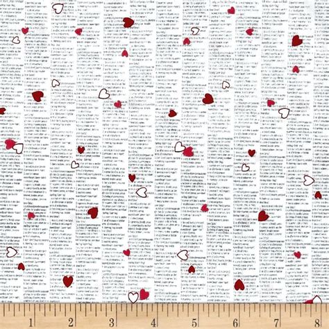 Dear Heart Newsprint Hearts White Pink Valentines School Printing On