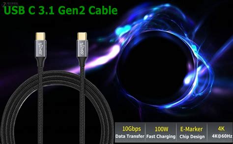 Cakoble Usb C Vers Usb C 31 Gen2 Câble 10gbps Transfert De Données