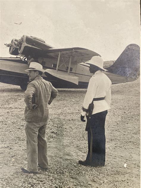 Sir Harry Oakes At Oakes Airfield Bahamas