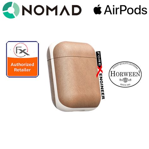 Nomad Rugged Case For Airpods Genuine Premium Horween Leather From