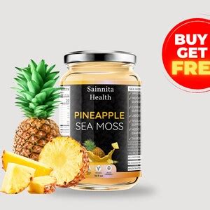 Pineapple Sea Moss Gel Wild Crafted From The Caribbean Dr Sebi