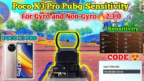 Poco X Pro Pubg New Sensitivity Settings Poco X Pro Pubg