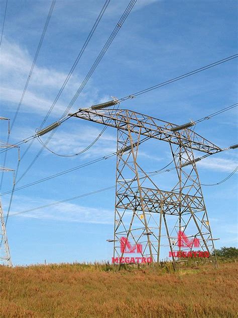 400KV Double Circuit Transmission Line Steel Tower Qingdao Megatro