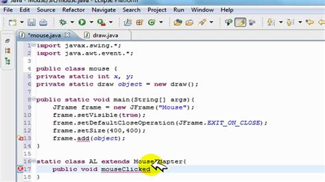 Java Swinggui Tutorial Mouse Action Listeners Creating Mouselisteners Youtube