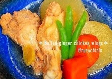 Chicken Drumsticks And Daikon Radish Simmered With Ginger Recipe By