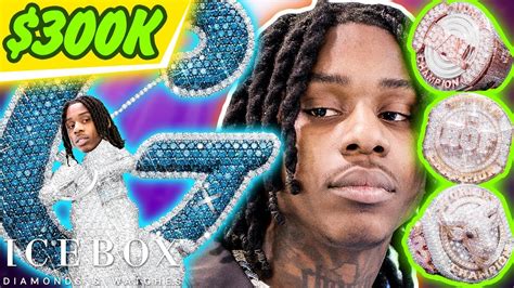 Polo G Drops 300k At Icebox On Hall Of Fame Rings And New Chain Youtube