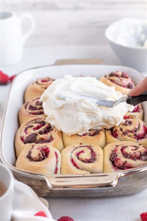 Chocolate Raspberry Sweet Rolls Island Bakes