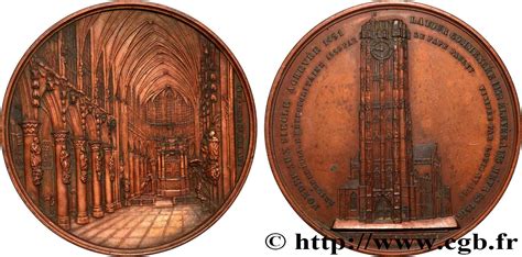 BELGIQUE ROYAUME DE BELGIQUE LÉOPOLD Ier Médaille Cathédrale Saint