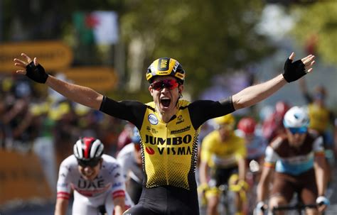 Le Belge Wout Van Aert gagne la 10e étape du Tour de France Le Devoir