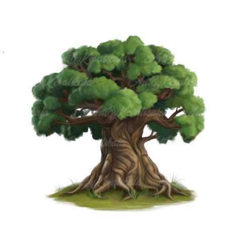 Oak Clipart, Oak Tree PNG, Digital Download - Etsy