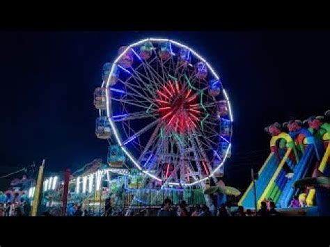 Indian Fun Fair Park Amusement Mela Giant Ferris Wheel Dragon Train