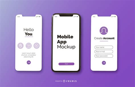 Mobile App Mockup Design Psd Editable Template