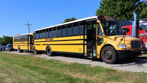 2 School Buses Rear End Each Other In Shawnee Kansas