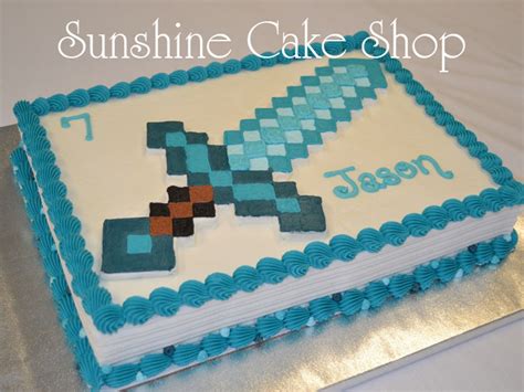 Minecraft Diamond Cake