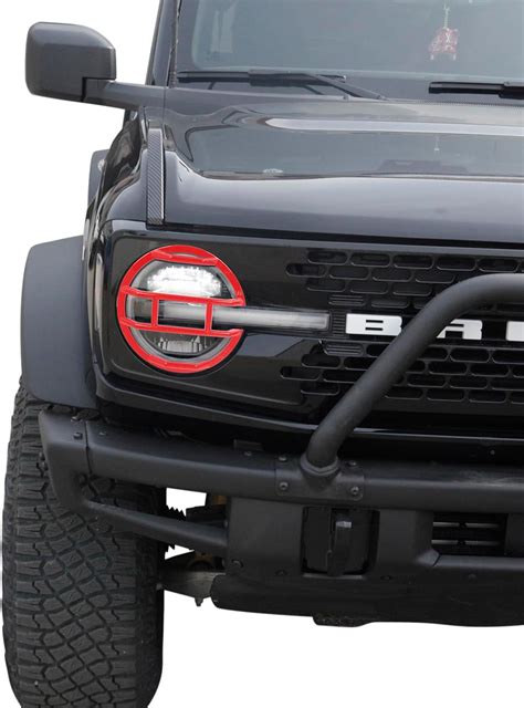 Fsyhkj Protector De Faros Delanteros Para Ford Bronco De Puertas