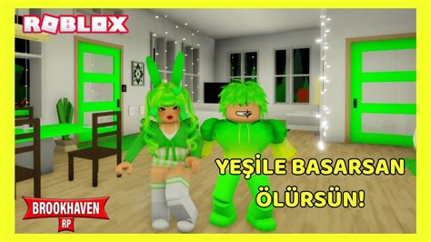 YEŞİLE BASARSAN ÖLÜRSÜN Brookhaven RP ROBLOX CADISI YouTube