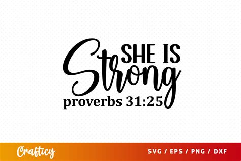 Free She Is Strong Proverbs 31 25 Svg Graphic By Graftify · Creative